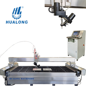 HUALONG Stone machinery China High Pressure 5 Axis CNC Waterjet Water Jet Cutter Cutting Machine for Marble Ceramic Tile Cutting HLRC-2015/3020/4020