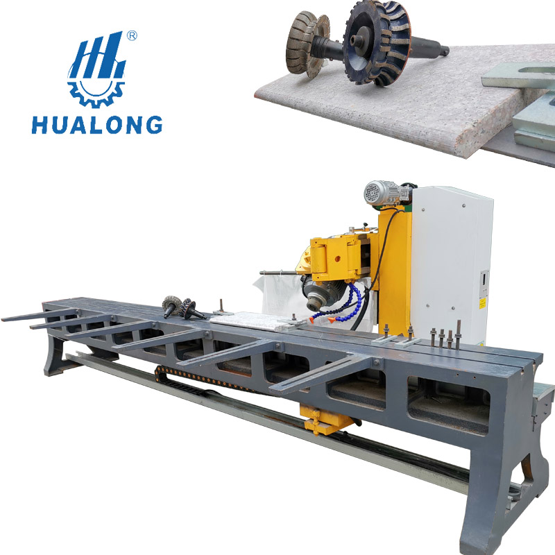 Hualong Stonemachinery Gratnie Marble Stone Edge 45 Degree Chamfering Cutting Profiling Cutter Machine HLS-3800 