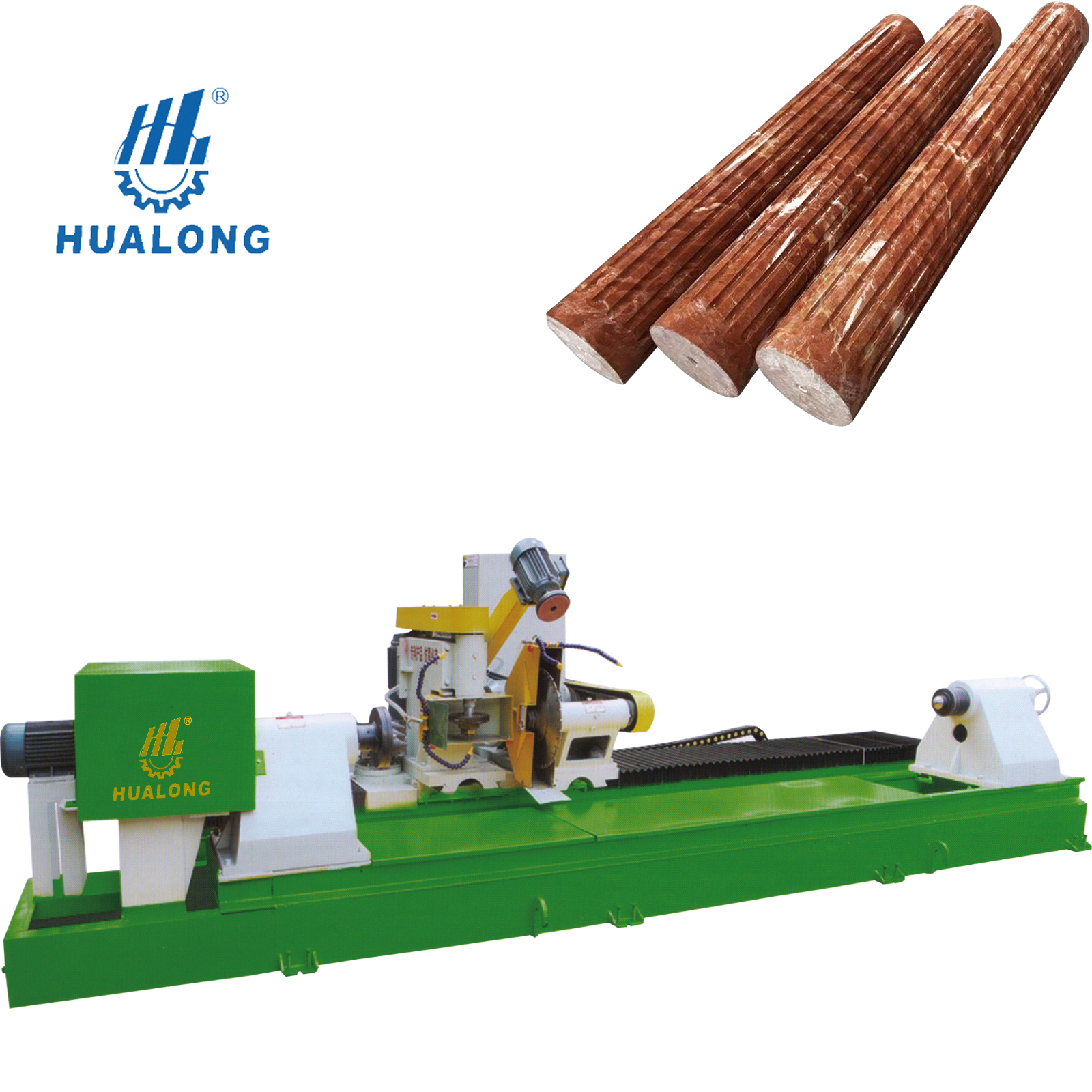 Hualong Stone Machinery Multi-functional Natural Stone Shaping Machine for Marble Granite Roman Columns HLLMZ-600 