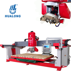 HUALONG Cnc Granite Marble Automatic Stone Cutting Machine with 3 Axis Interpolation for Countertops HSNC-500 