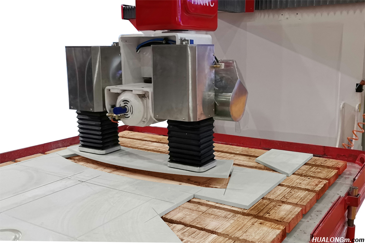 5 Axis CNC Router Stone Marble Granite Cutting Bridge Machine for Sink Cutting Slab Milling Engraving